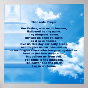 Lords Prayer 24 tum x 24 tum,Poster Pappert (proje Poster