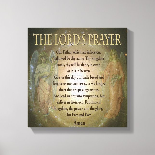 Lord's Prayer Canvastryck (Framsida)