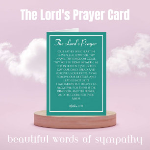 Lord's Prayer Card Hälsningskort