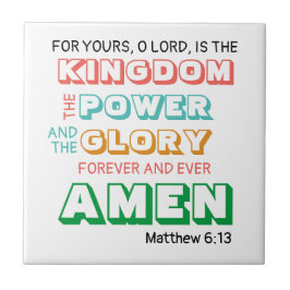 LORDS PRAYER Christian Kakelplatta