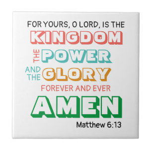 LORDS PRAYER Christian Kakelplatta