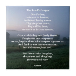 Lord's Prayer Decorative Kakelplatta