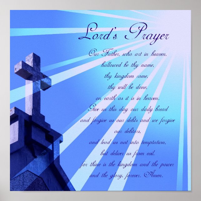 Lord's Prayer Design Poster (Framsidan)