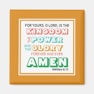 Lord's Prayer   ENGELSKA KRAFTGLORI   Kristna ORAN Magnet