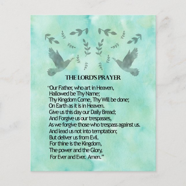 Lord's Prayer Flygblad (Framsidan)