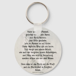 Lord's Prayer (German) Basic Button Keychain Nyckelring
