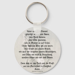 Lord's Prayer (German) Basic Button Keychain Nyckelring