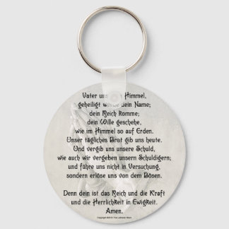 Lord's Prayer (German) Basic Button Keychain Nyckelring