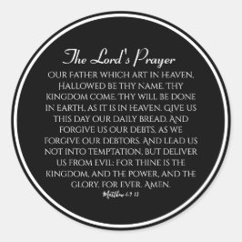 Lord's Prayer Hope Runt Klistermärke