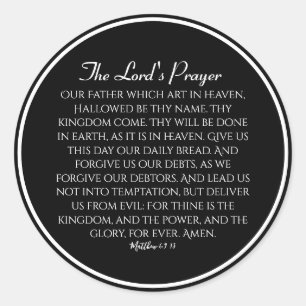 Lord's Prayer Hope Runt Klistermärke