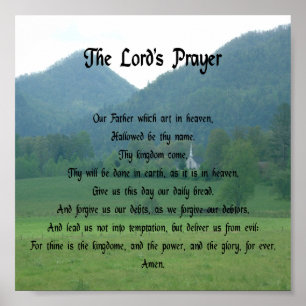 Lord's Prayer i bergen Poster