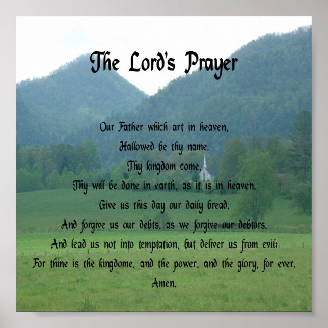Lord's Prayer i bergen Poster (Framsidan)
