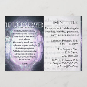 Lord's Prayer Inbjudningar