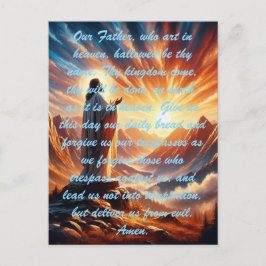 Lord's Prayer Inspiration Vykort