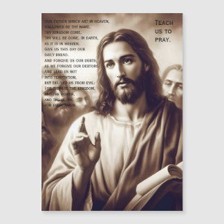 Lord's Prayer Jesus Teach Us Magnet