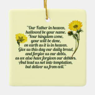 Lords Prayer Julgransprydnad Keramik