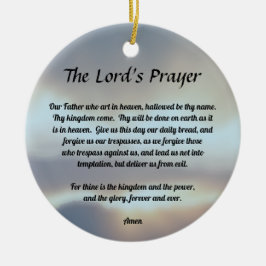 Lord's Prayer Julgransprydnad Keramik