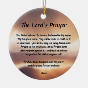 Lord's Prayer Julgransprydnad Keramik
