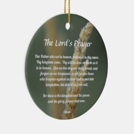 Lord's Prayer Julgransprydnad Keramik