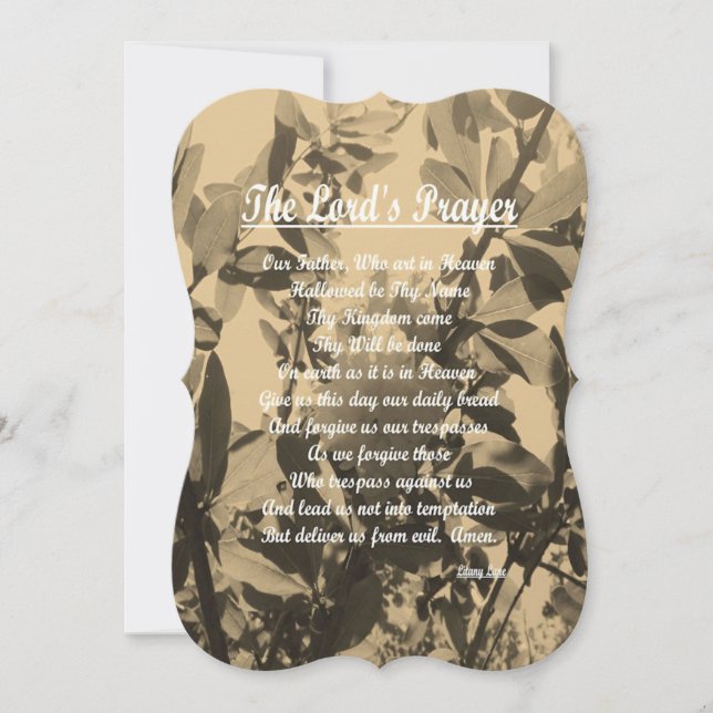 Lords Prayer Julkort (Framsida)