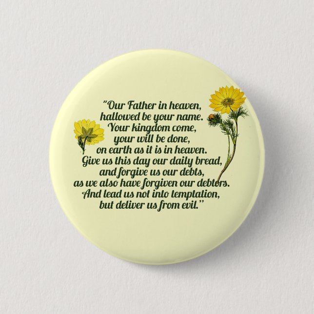 Lords Prayer Knapp (Framsida)