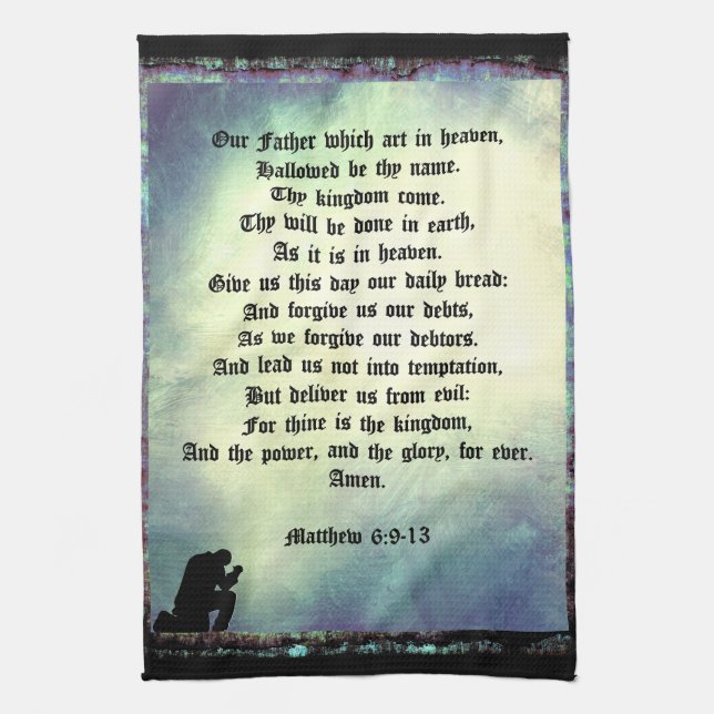 Lord's Prayer Kökshandduk (Vertikal)