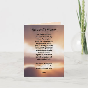 Lord's Prayer Kort