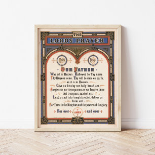 Lord's Prayer   Louis Prang & Co. Poster