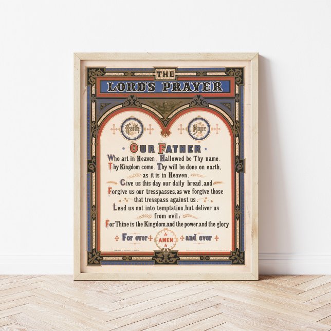 Lord's Prayer | Louis Prang & Co. Poster (Skapare uppladdad)