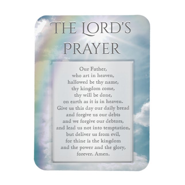 Lord's Prayer Magnet (Vertikal)