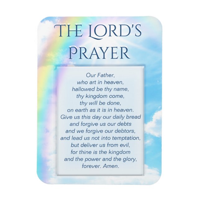Lord's Prayer Magnet (Vertikal)