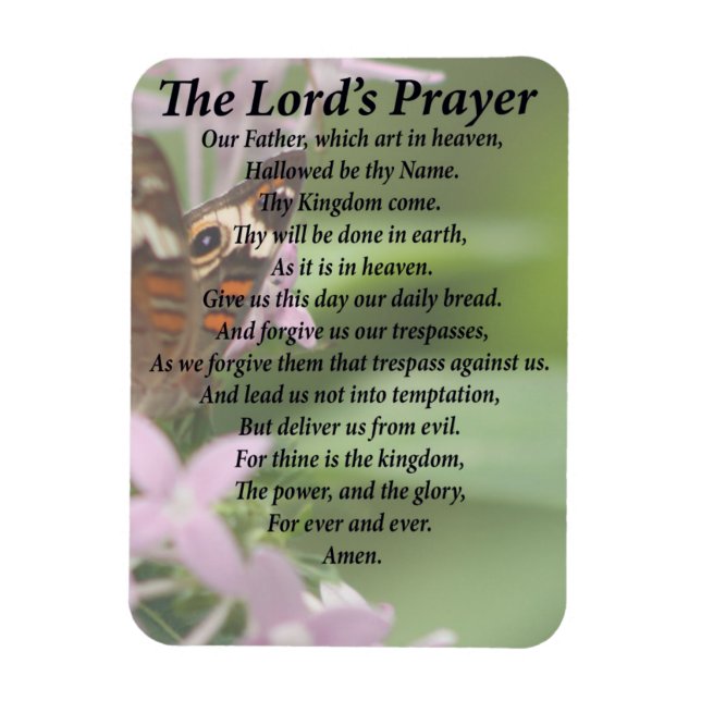 Lord's Prayer Magnet (Vertikal)