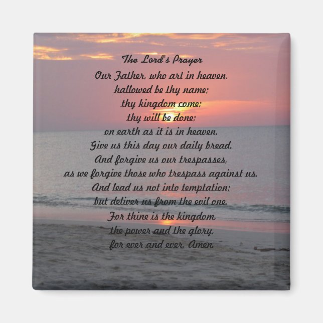 Lord's Prayer Magnet (Framsidan)