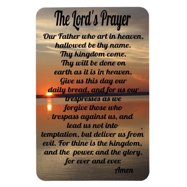 Lord's Prayer Magnet (Vertikal)