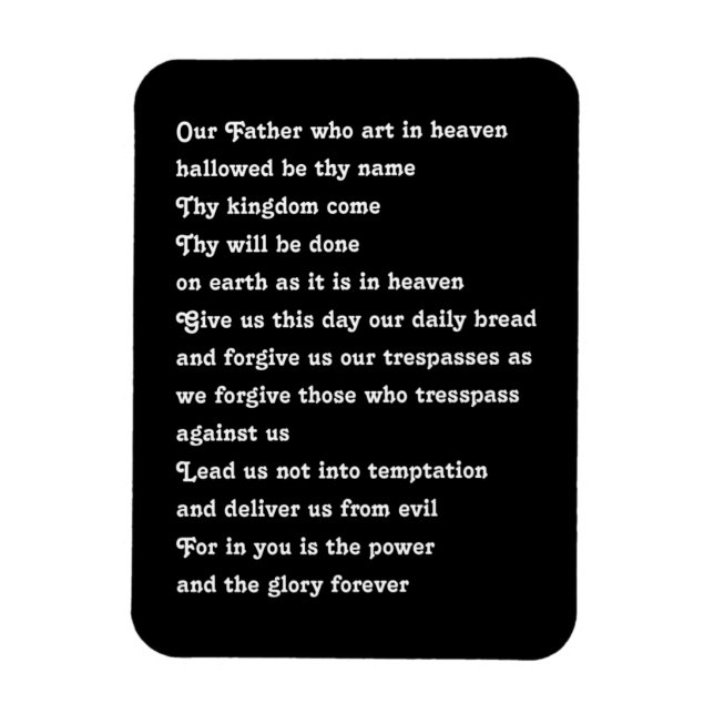 Lords Prayer Magnet (Vertikal)