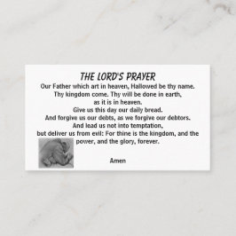 LORDS PRAYER MATTHEW 6:9 VISITKORT