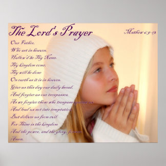 Lords Prayer Poster