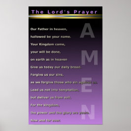 Lord's Prayer Poster