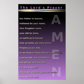 Lord's Prayer Poster