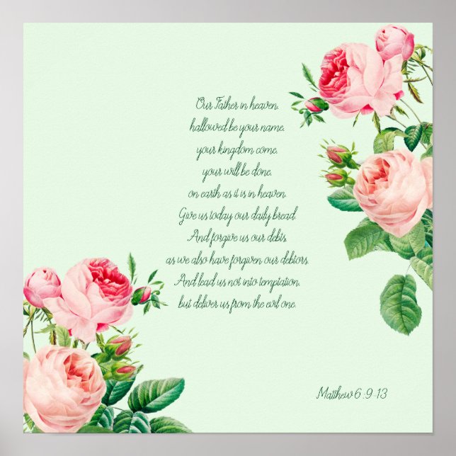 Lords Prayer Poster (Framsidan)