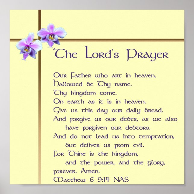Lord's Prayer Poster (Framsidan)