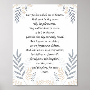 Lord's Prayer Poster