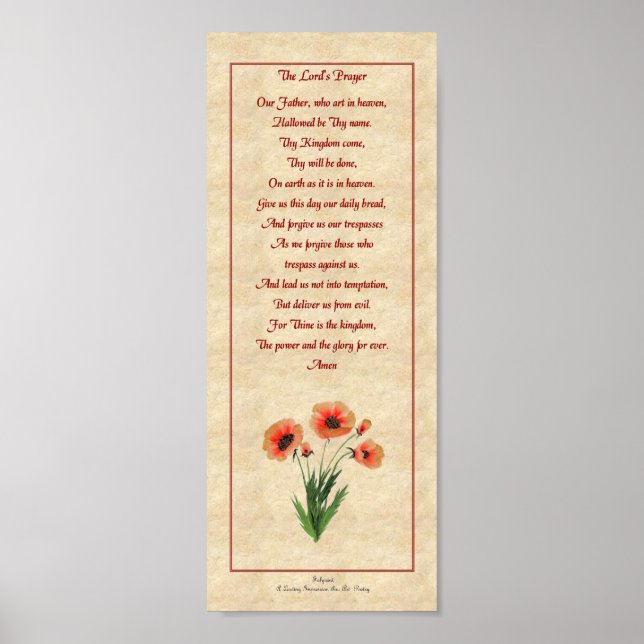 Lord's Prayer Poster (Framsidan)