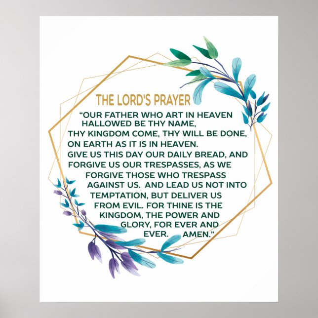 Lord's Prayer Poster (Framsidan)
