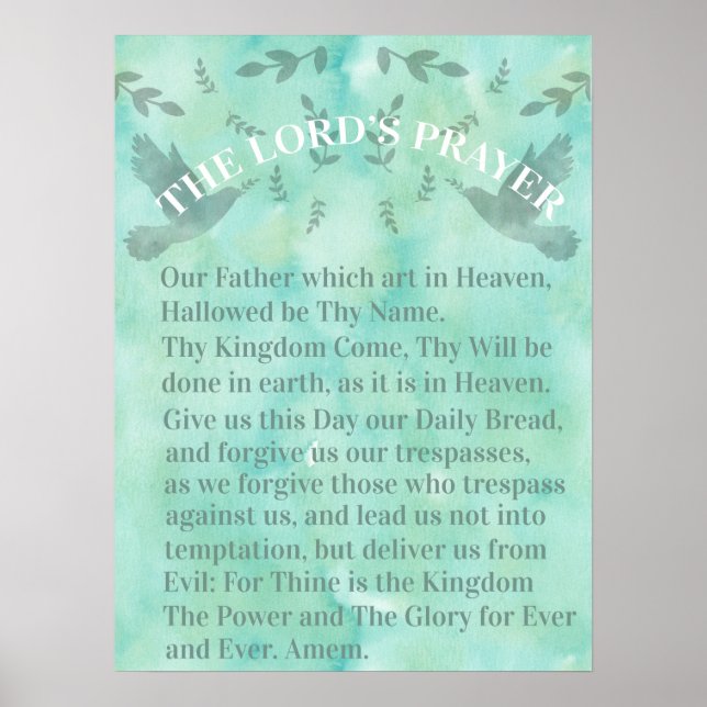 Lord's Prayer Poster (Framsidan)