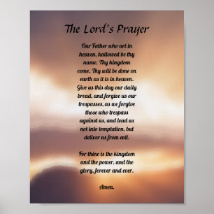 Lord's Prayer Poster