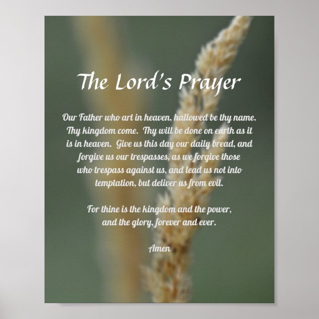 Lord's Prayer Poster (Framsidan)
