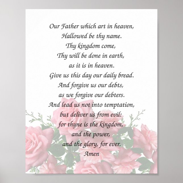Lord's Prayer Poster (Framsidan)