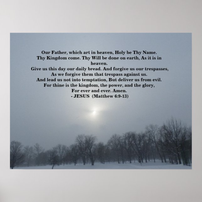 LORDS PRAYER POSTER (Framsidan)