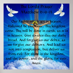 Lords Prayer Poster